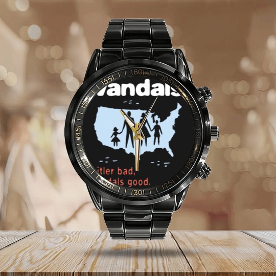 Discover The Vandals good Calendar Steel Band Watch