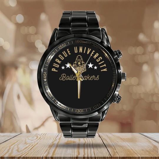 Discover purdue university boilermakers logo Calendar Steel Band Watch