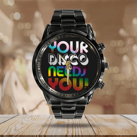 Discover Your Disco Needs You - Kylie Minogue - Light Years - Progress Pride Colours LGBTQIA+ | Active Calendar Steel Band Watch