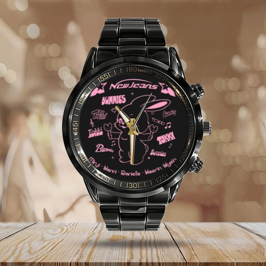 Discover NewJeans Kpop Calendar Steel Band Watch, NewJeans Merch, NewJeans Calendar Steel Band Watch