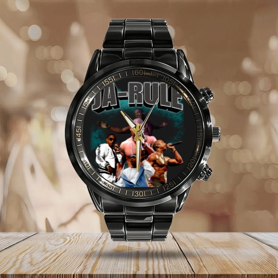 Discover Ja Rule Calendar Steel Band Watch, |Ja Rule Hiphop RnB Rapper Calendar Steel Band Watch
