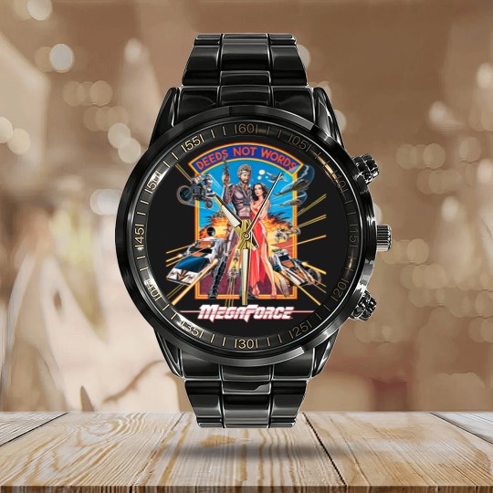 Discover Megaforce (1982)Megaforce (1982) Calendar Steel Band Watch