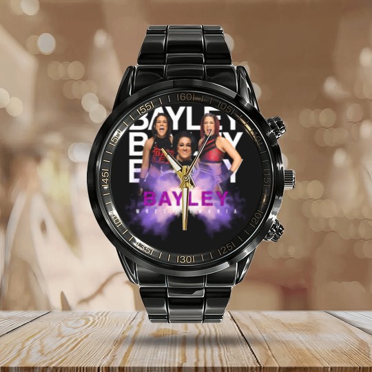 Discover WRESTLE BAYLEY Calendar Steel Band Watch
