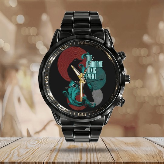 Discover The Airborne Toxic Event Logo Funny Comfortable Calendar Steel Band Watch