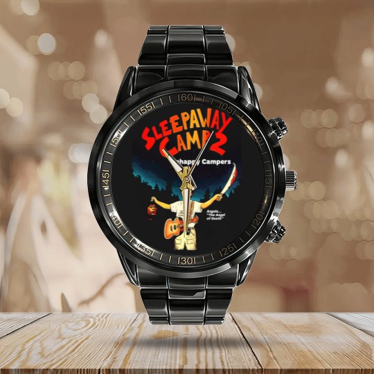 Discover Sleepaway Camp II Unhappy Campers Calendar Steel Band Watch