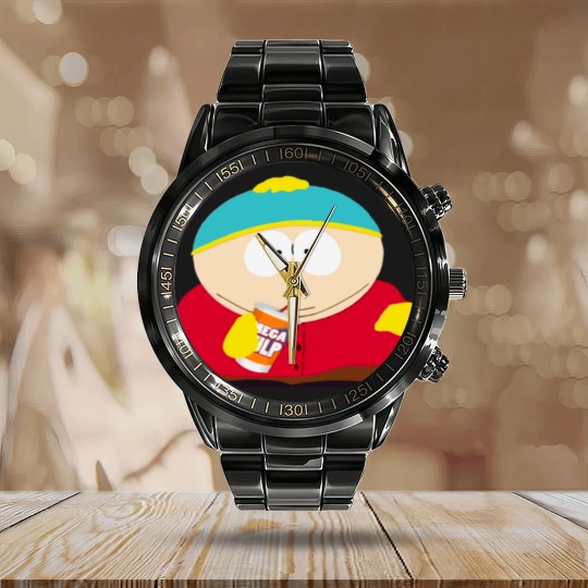 Discover SouthPark Cartman Calendar Steel Band Watch