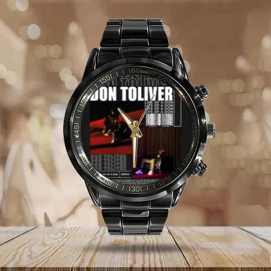 Discover Vintage Bootleg Inspired Calendar Steel Band Watch, Graphic Unisex Calendar Steel Band Watch, Don Toliver Vintage Calendar Steel Band Watch