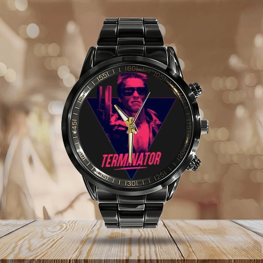 Discover Terminator 80s - Terminator - Calendar Steel Band Watch