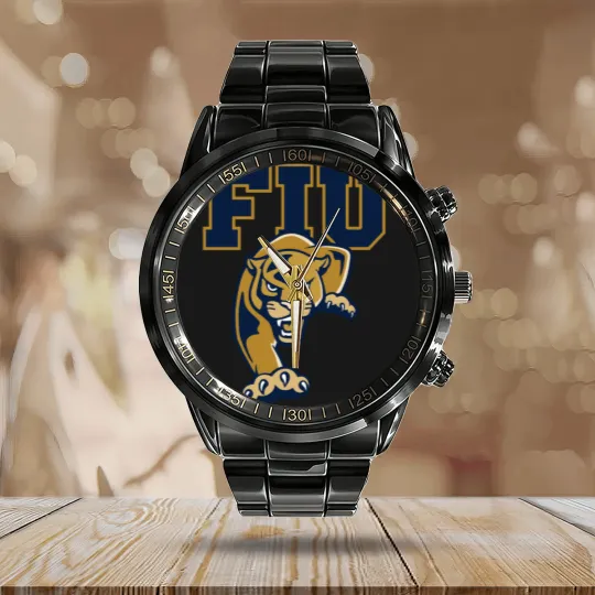 Discover Florida International University (FIU) Panthers Calendar Steel Band Watch