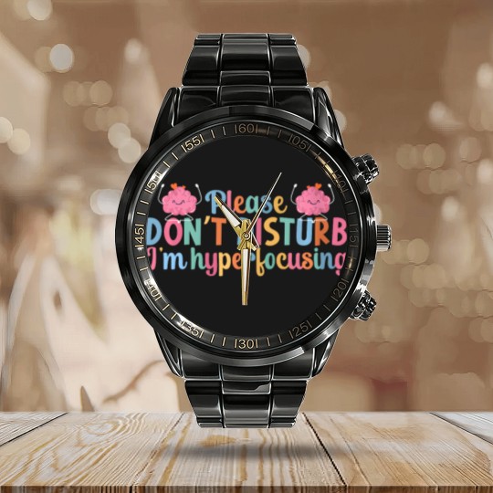 Discover i'm hyperfocusing adhd awareness adhd support adhd warrior Calendar Steel Band Watch