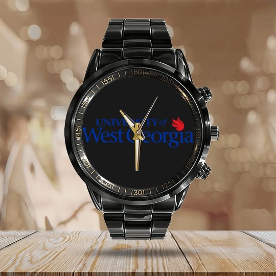 Discover University of West Georgia gifts and souvenirs Calendar Steel Band Watch