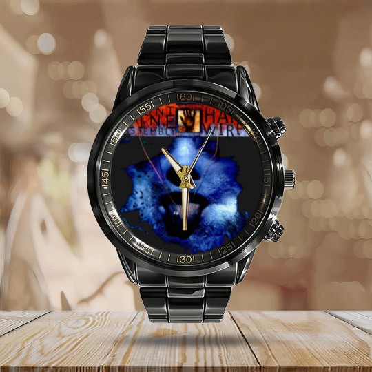 Discover front line assembly Calendar Steel Band Watch