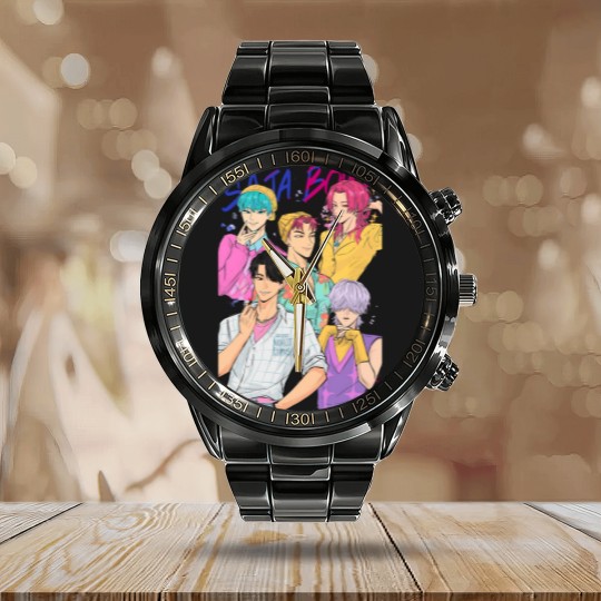 Discover Saja Boy Unisex 2025 Multicolor Calendar Steel Band Watch