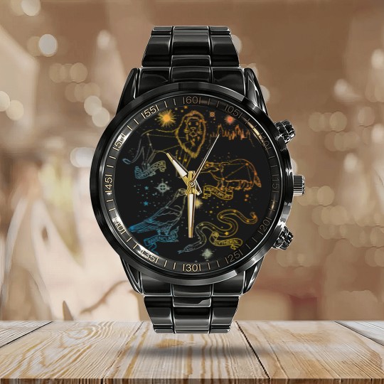 Discover Rainbow HOGWARTS™ Houses Constellations Calendar Steel Band Watch