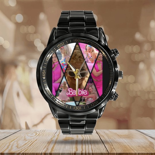 Discover Barbie Margot Robbie Calendar Steel Band Watch, Barbie 2023 Calendar Steel Band Watch