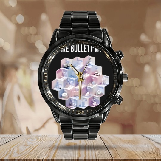 Discover BTS Inspired Proof Calendar Steel Band Watch, BTS Proof Album Track Player Calendar Steel Band Watch