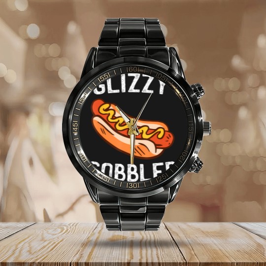 Discover glizzy gobbler Calendar Steel Band Watch