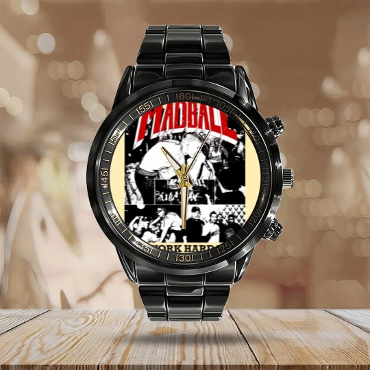 Discover Madball Calendar Steel Band Watch