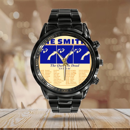 Discover The Smiths Retro Calendar Steel Band Watch 80s Smiths Calendar Steel Band Watch