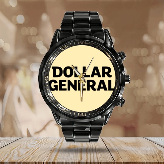 Discover Dollar General Calendar Steel Band Watch