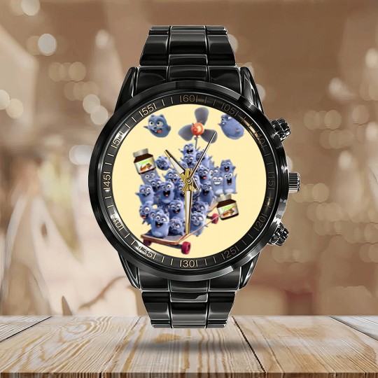 Discover Happy Lemmings Tabodi and Grizzy Calendar Steel Band Watch