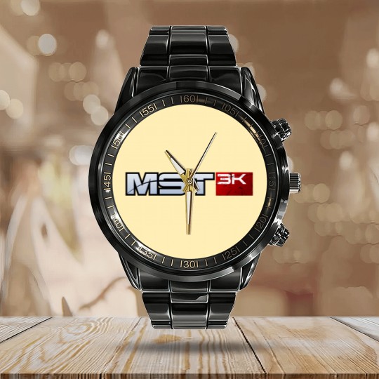 Discover MST3K Calendar Steel Band Watch