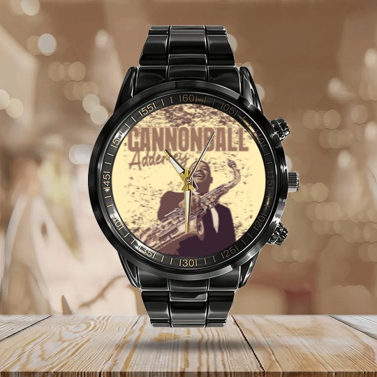Discover Cannonball Adderley Calendar Steel Band Watch