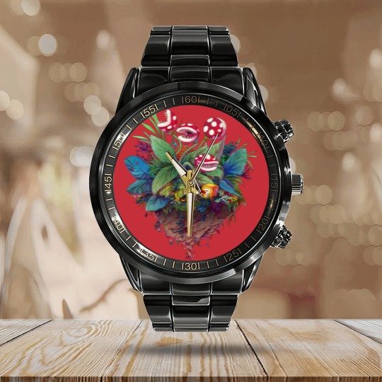 Discover Garden full of Piranha plants - Piranha - Calendar Steel Band Watch