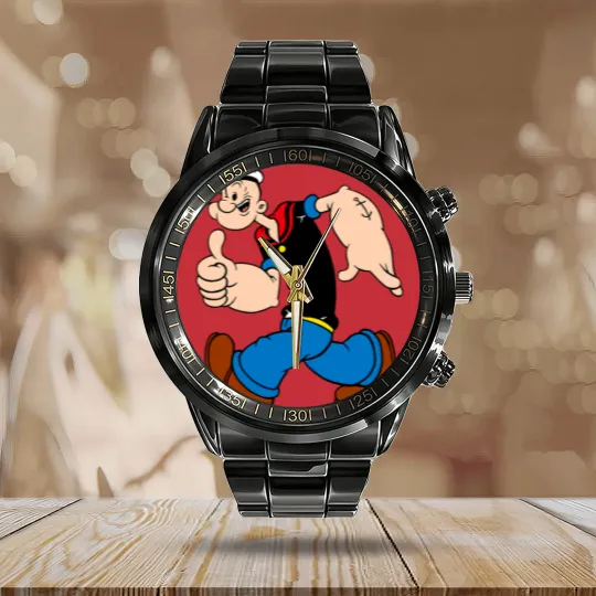 Discover popeye - Popeye - Calendar Steel Band Watch