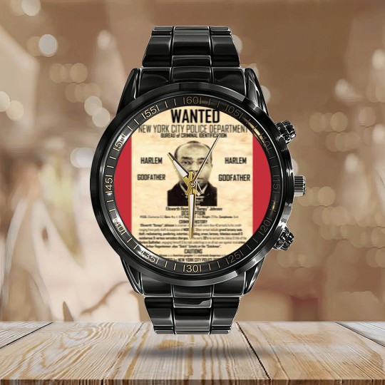 Discover BUMPY JOHNSON (WANTED POSTER) Calendar Steel Band Watch