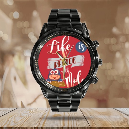 Discover Life is better with a Mole Moles Calendar Steel Band Watch