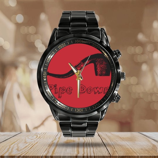 Discover Pipe Down - Pipe - Calendar Steel Band Watch