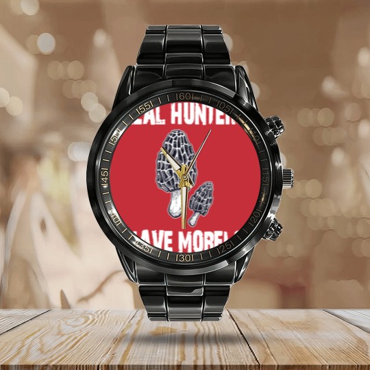 Discover Morel Mushroom Calendar Steel Band Watch Real Hunters Have Morels Calendar Steel Band Watch