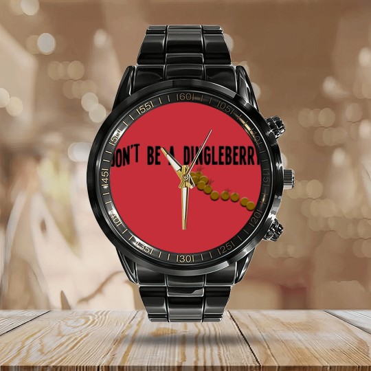 Discover Dingleberry Calendar Steel Band Watch