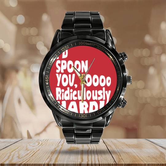 Discover Spoon You So Ridiculously Hard Calendar Steel Band Watch
