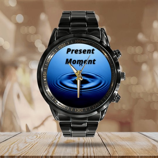 Discover Present moment Calendar Steel Band Watch