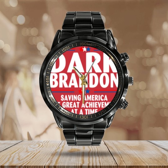 Discover Dark Brandon Classic Calendar Steel Band Watch