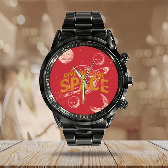 Discover Space Heavenly Bodies Calendar Steel Band Watch