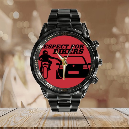 Discover Respect for bikers Calendar Steel Band Watch