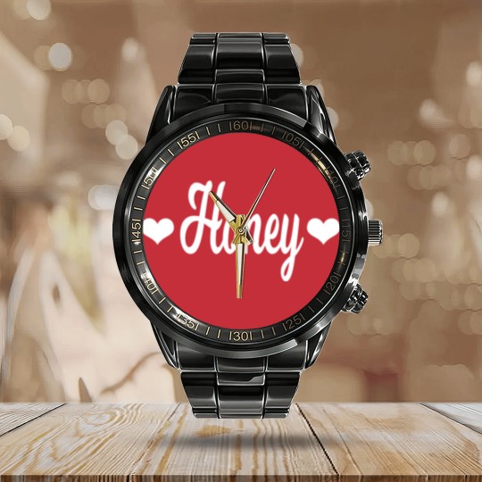 Discover That Says Honey Calendar Steel Band Watch