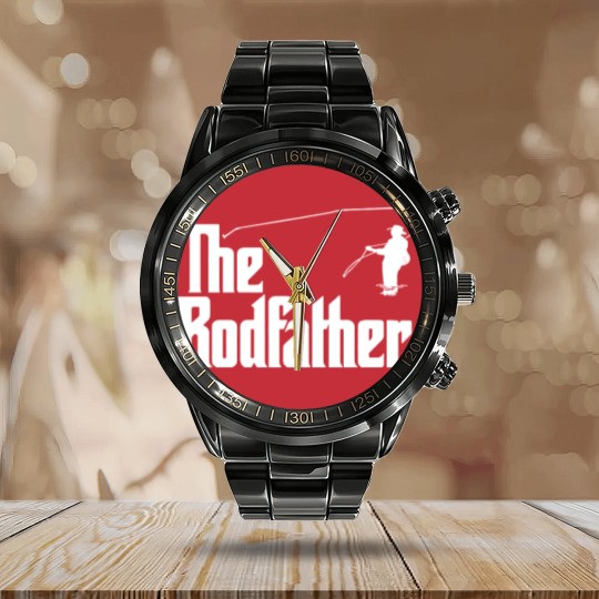 Discover The Rodfather - The Godfather - Calendar Steel Band Watch