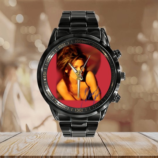Discover 1996 Shania Twain Calendar Steel Band Watch