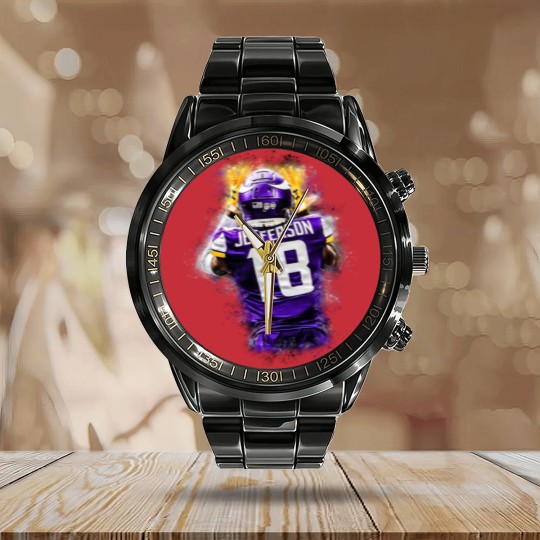Discover Jefferson - Justin Jefferson - Calendar Steel Band Watch