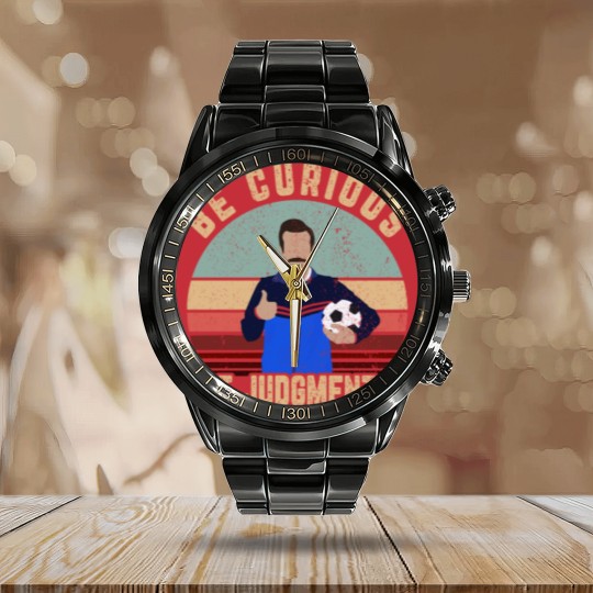 Discover Be curious not judgmental Calendar Steel Band Watch