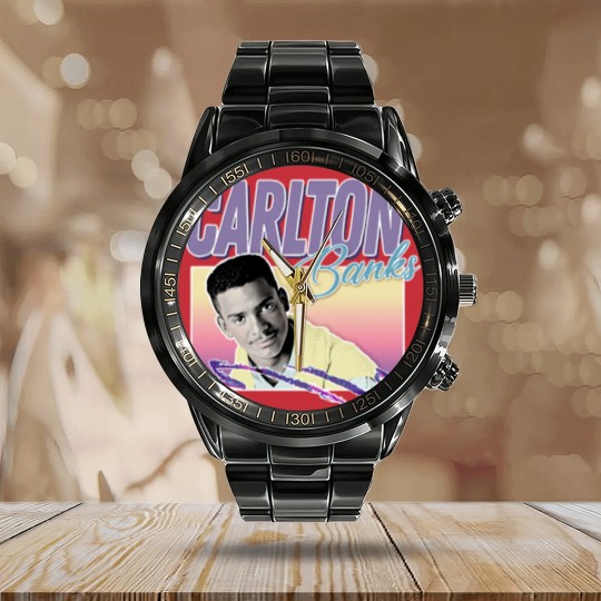 Discover Carlton Banks // 90s Style Aesthetic Design - Carlton Banks - Calendar Steel Band Watch