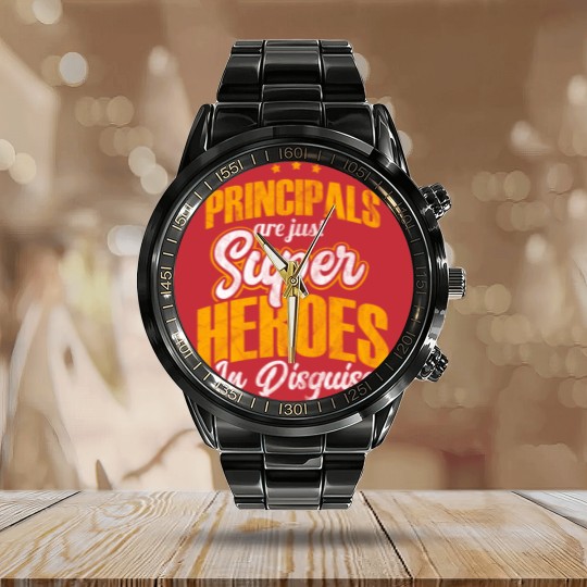 Discover Calendar Steel Band Watch for principal as a gift - superhero Calendar Steel Band Watch