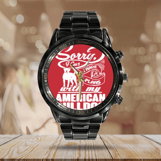 Discover American Bulldog Calendar Steel Band Watch Calendar Steel Band Watch