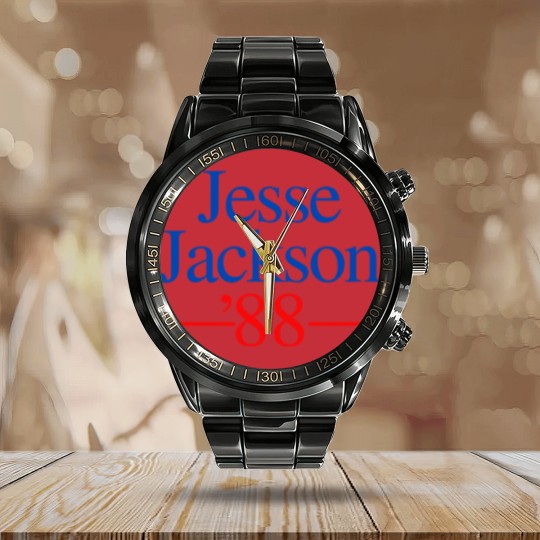 Discover Jesse Jackson 88 Presidential Campaign Calendar Steel Band Watch