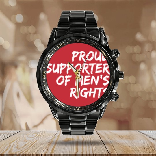 Discover International Men's Day Calendar Steel Band Watch