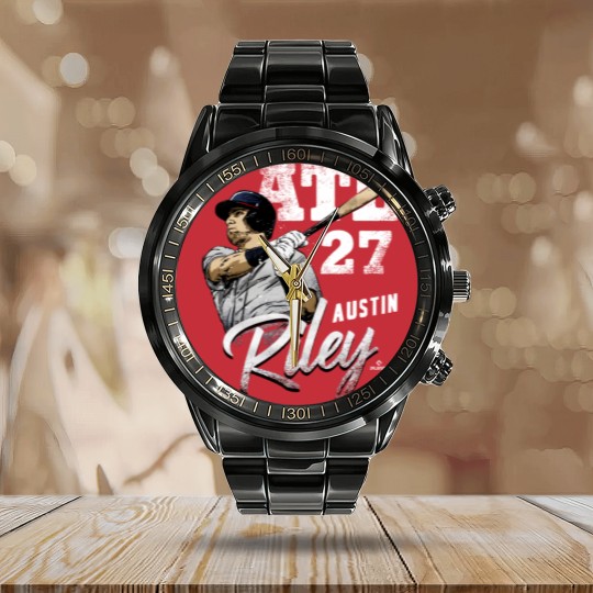 Discover Austin Riley Calendar Steel Band Watch